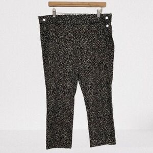 Rafaella Leopard Print Cropped Trousers Size 18
